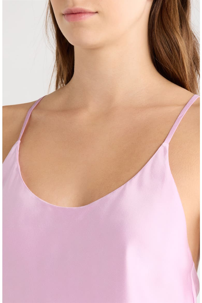 Washable Silk Short Pajamas, Alternate, color, LILAC BLOOM