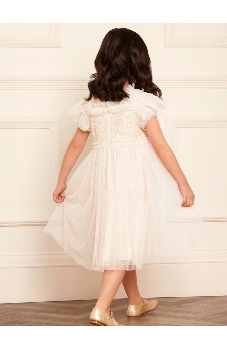Needle & Thread Midsummer Lace Bodice Kids Dress, Alternate, color, Cream
