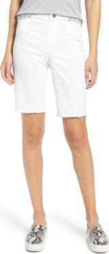 Hue High Waist Bermuda Denim Shorts