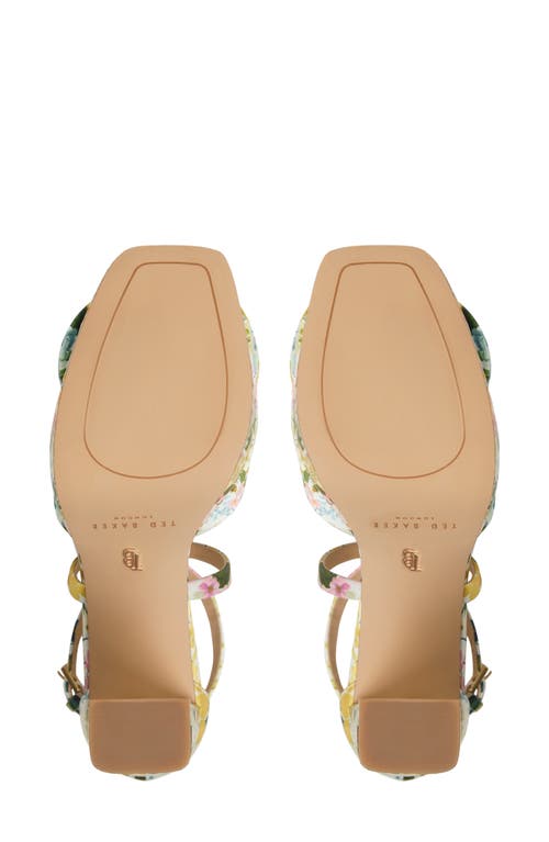 Ted Baker London Maddy Rose Platform Sandal In Floral