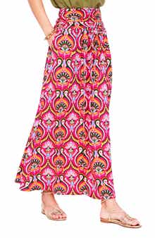 Boden Rosaline Medallion Print Jersey Maxi Skirt