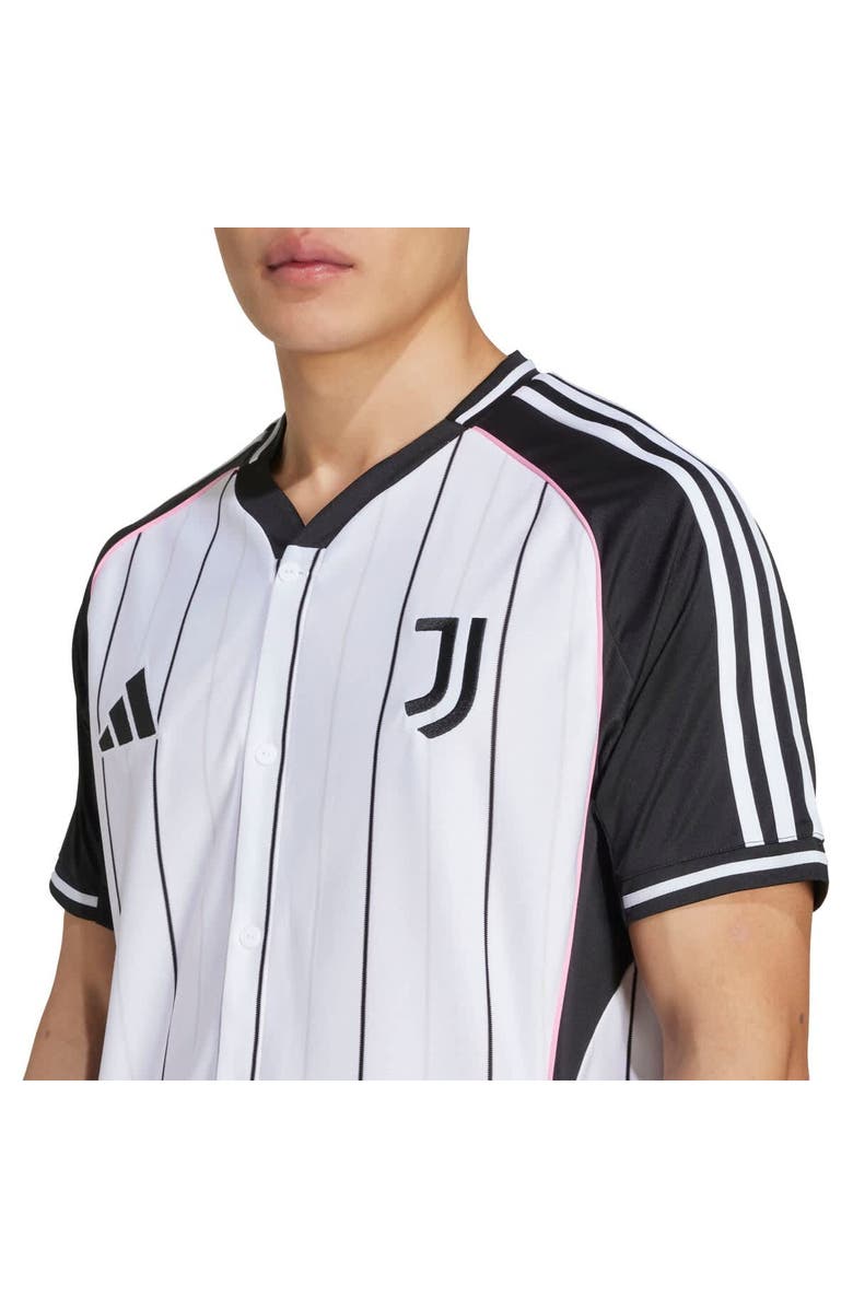 adidas Men's adidas White Juventus US Pack Full-Button Baseball Jersey, Alternate, color,