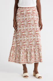 MAX STUDIO Floral Maxi Skirt
