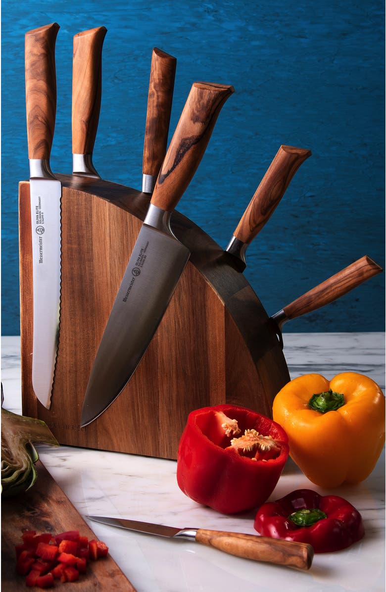 Messermeister Oliva Elite 8 Piece Magnetic Block Set, Alternate, color, Oliva