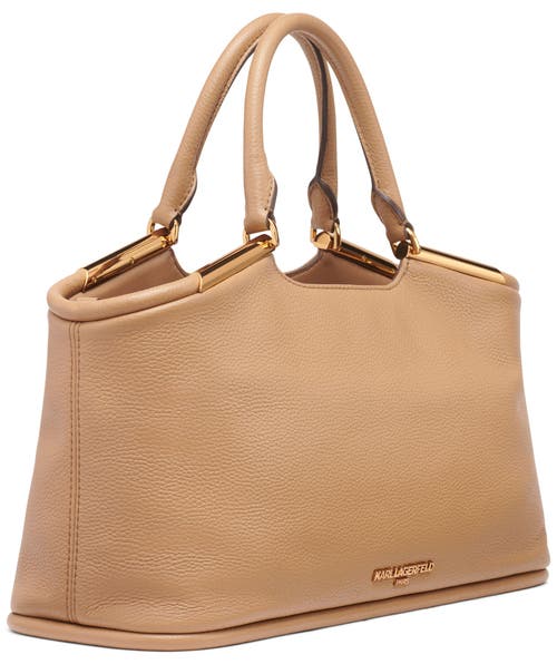 Karl Lagerfeld Paris Valerie Satchel In Brown