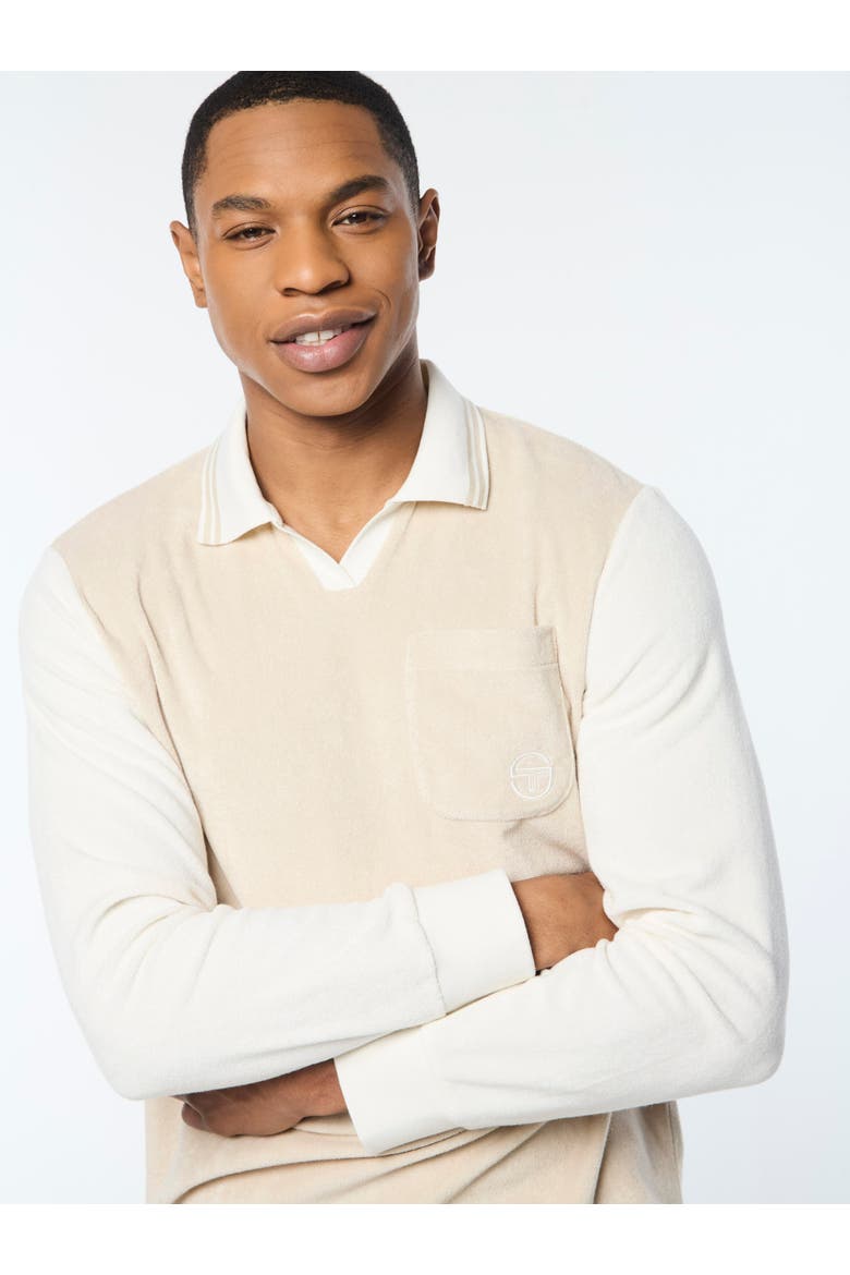 Alvar Long Sleeve Polo, Alternate, color, FOG