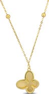 DELMAR 14K Yellow Gold Butterfly Pendant Necklace