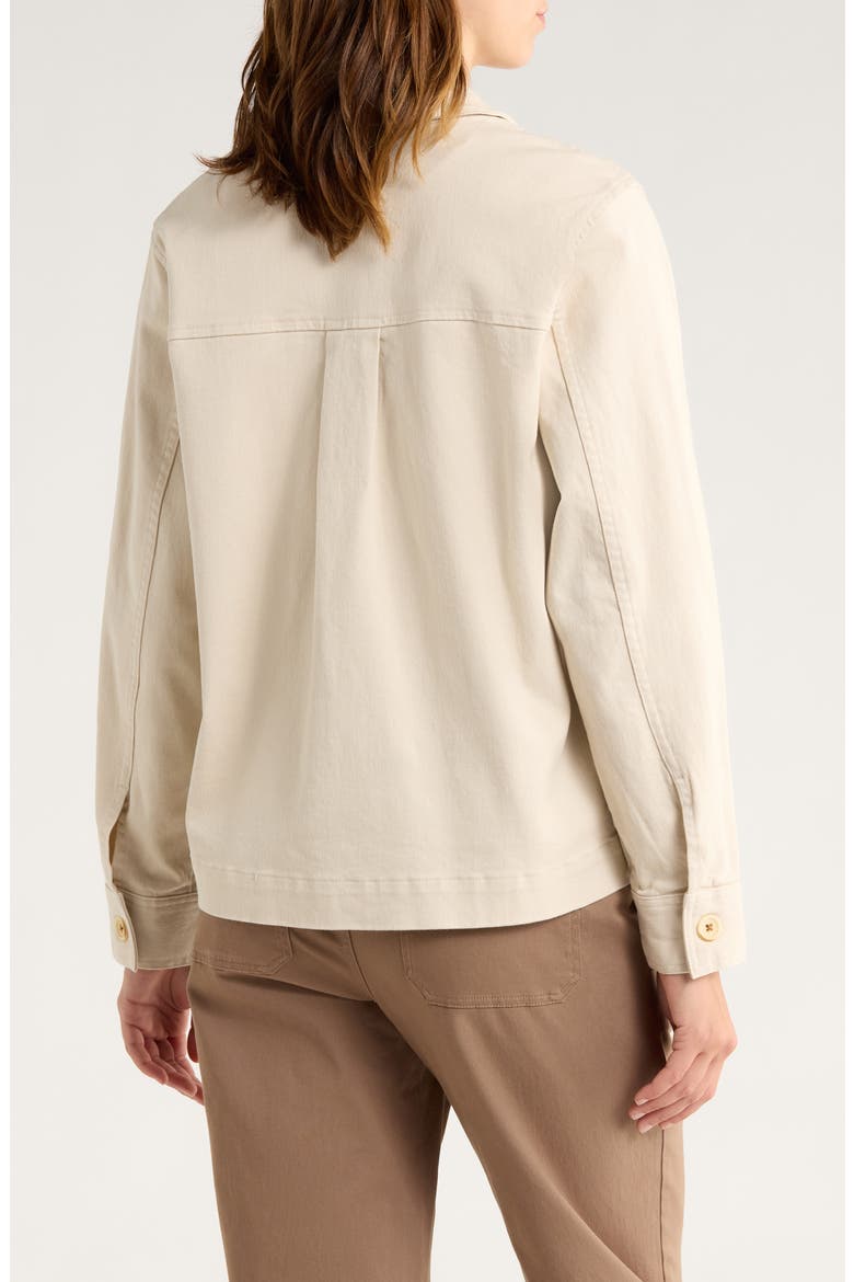 Folly Stretch Cotton Twill Chore Coat, Alternate, color, STONE