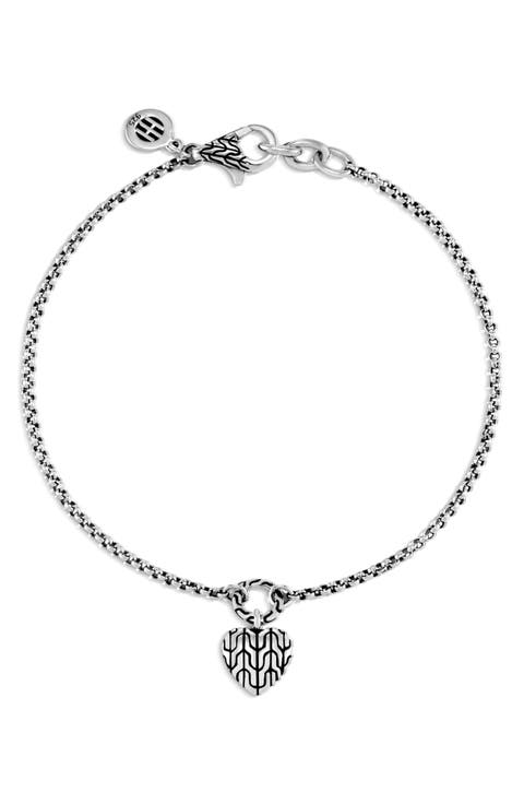 Silver Heart Charm Bracelet