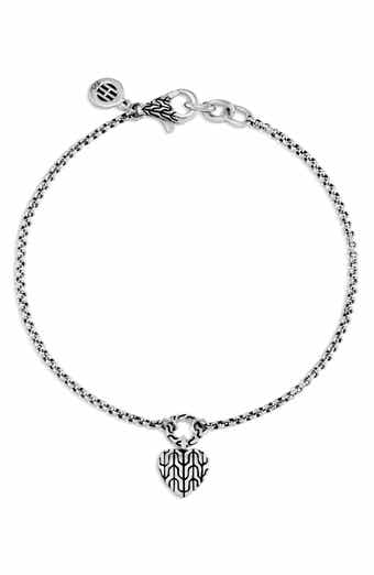 John Hardy Silver Heart Charm Bracelet