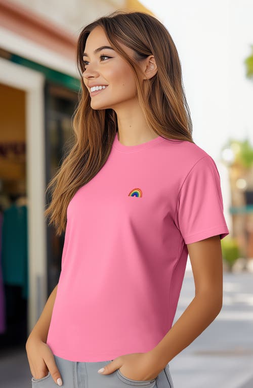 Dalix Womens Rainbow Jersey Relaxed Tee