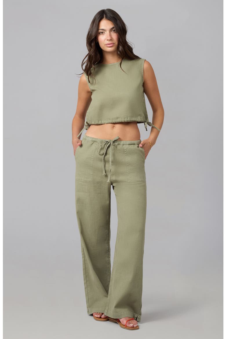 Remy Mid Rise Wide Leg Jeans, Alternate, color, WORN SAGE