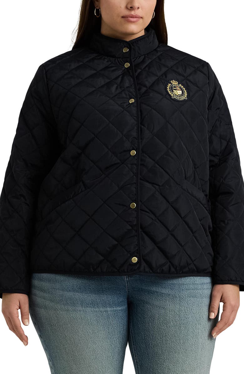 Lauren Ralph Lauren Quilted Recycled Polyester Jacket, Main, color, 
