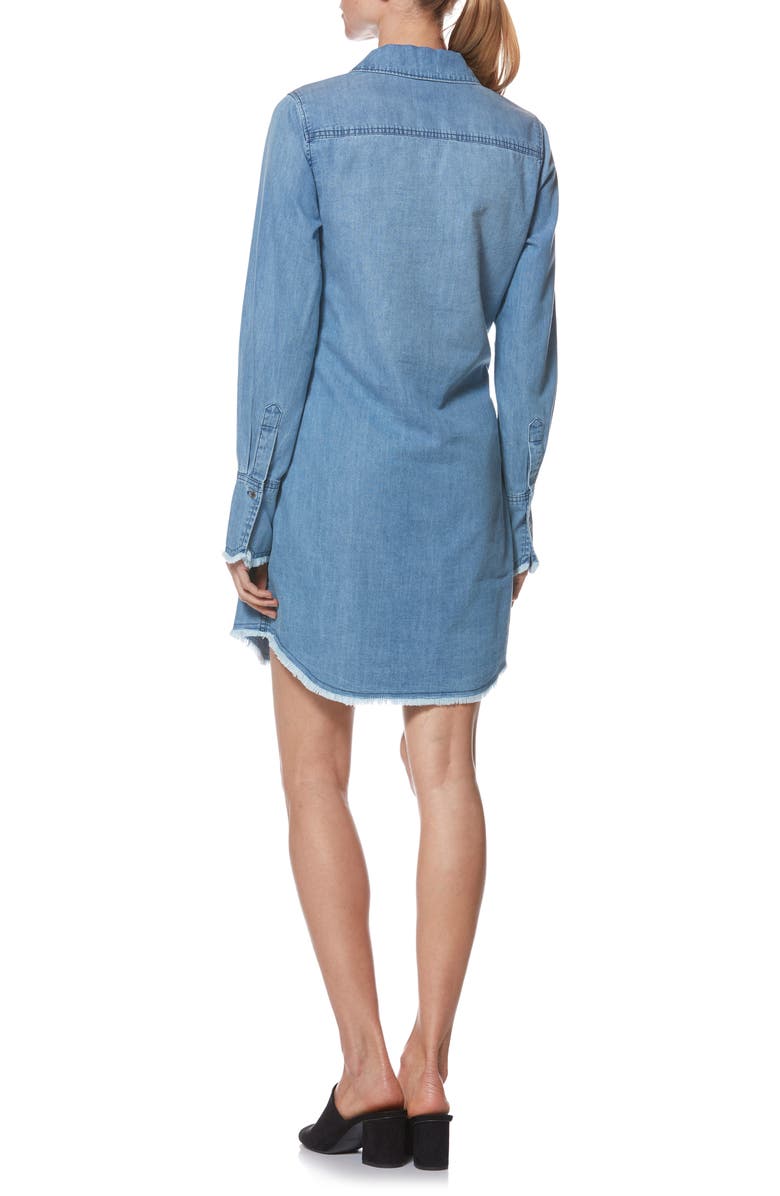 PAIGE Clemence Chambray Shirtdress, Alternate, color,