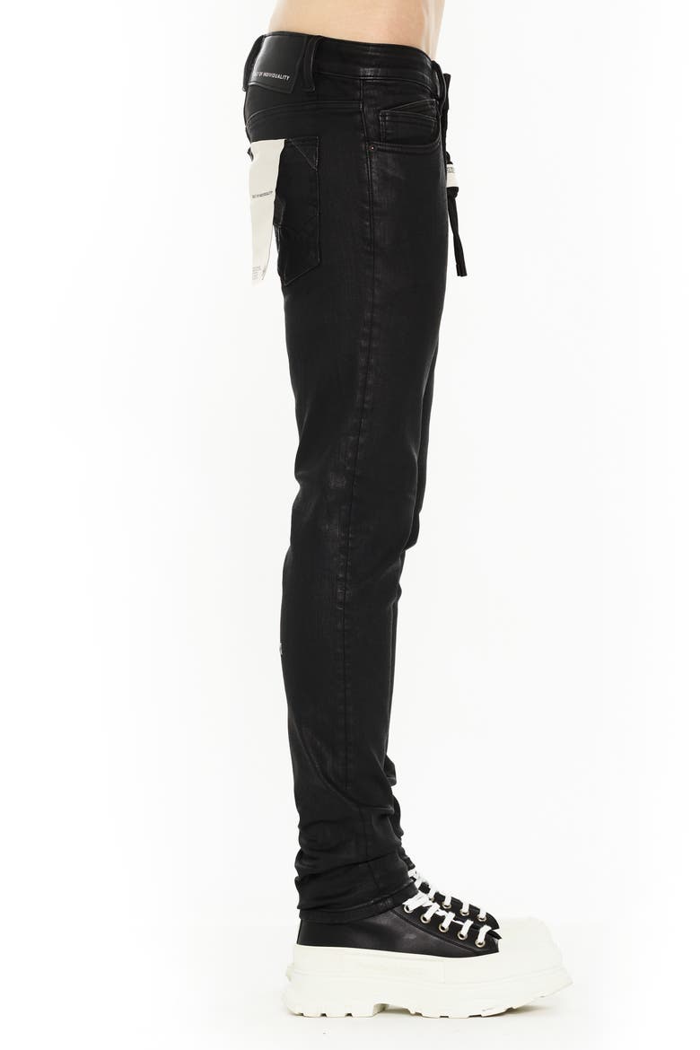 Rocker Slim 602 Jeans, Alternate, color, BLACK COATED