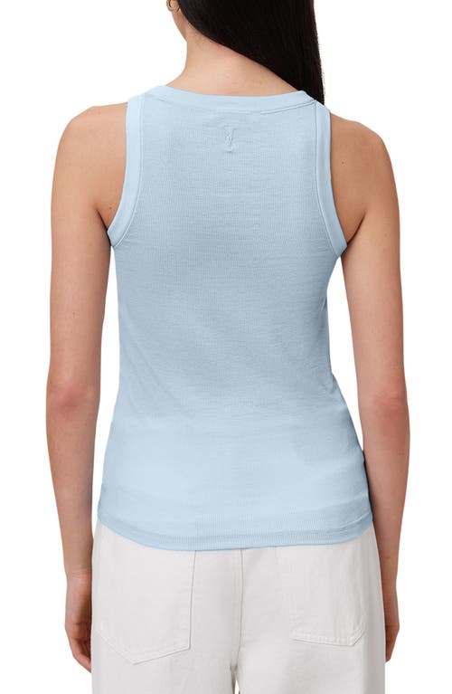 Allsaints Rina Crew Neck Sleeveless Tank Top In Blue