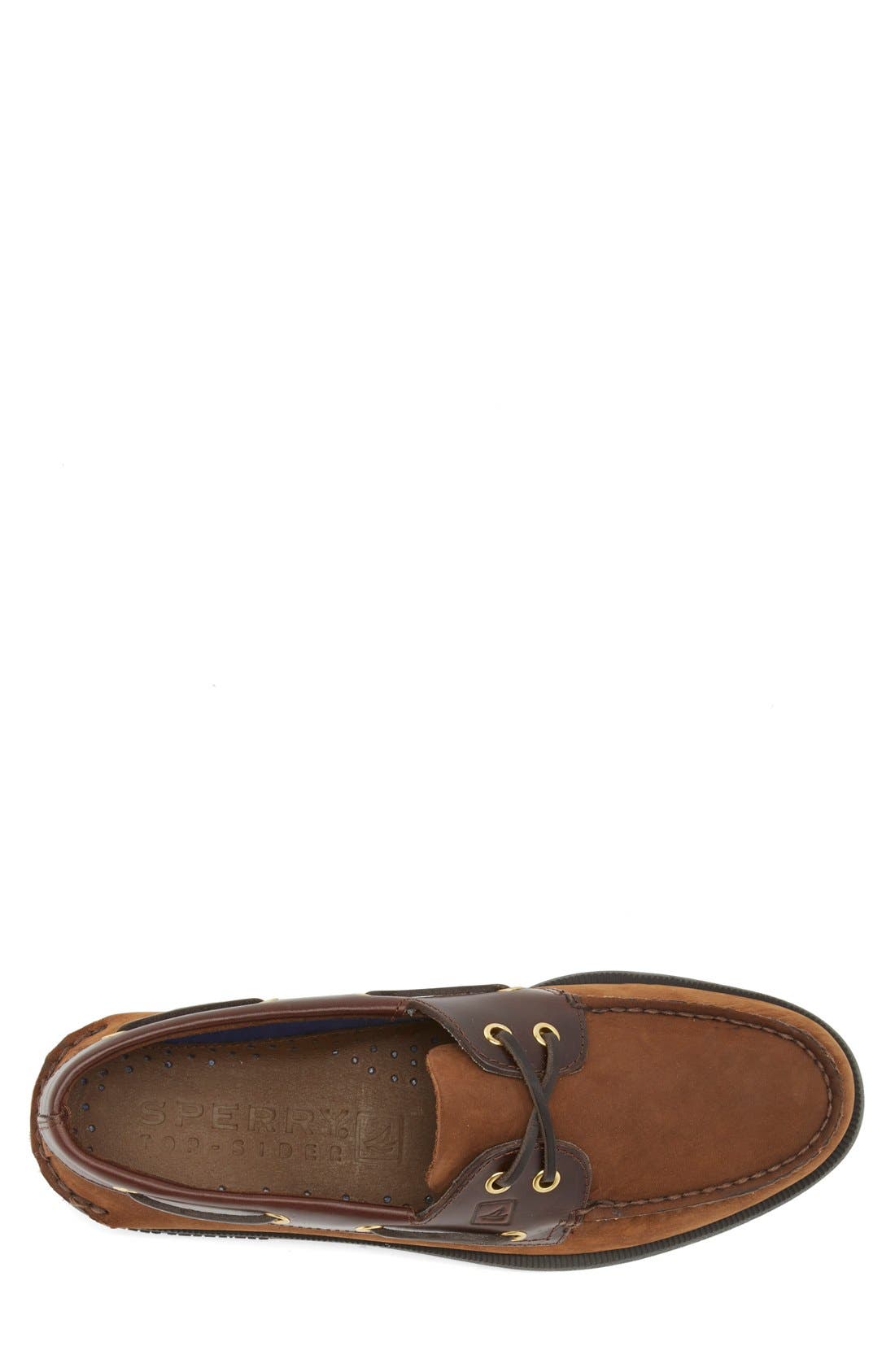Sperry Authentic Original Boat Shoe, Alternate, color, Brown/ Brown