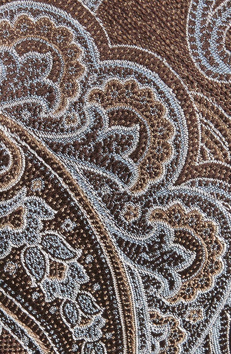 Nordstrom Tilden Paisley Jacquard Silk Tie, Alternate, color, Taupe