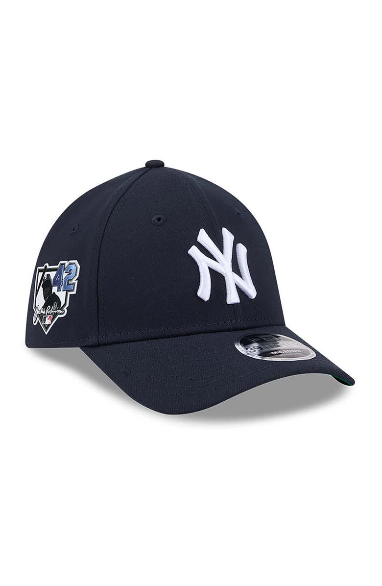 New Era Men's New Era Navy New York Yankees 2026 Jackie Robinson Day 39THIRTY M-Crown Flex Hat, Main, color, Navy