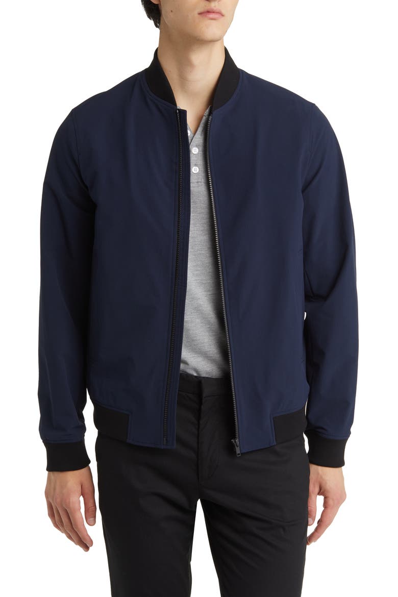 Brenton Stretch Bomber Jacket, Main, color, ECLIPSE