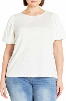 City Chic Leona Puff Sleeve Top