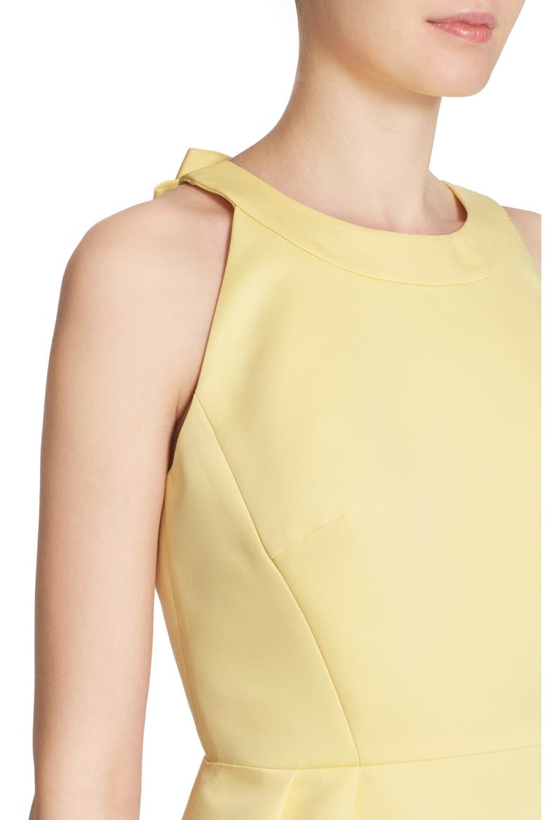 bow back cupcake dress, Alternate, color, LEMON SOUFFLE