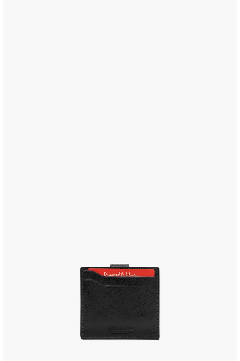 Gentleman Leather Card Holder Wallet 576, Alternate, color, Black