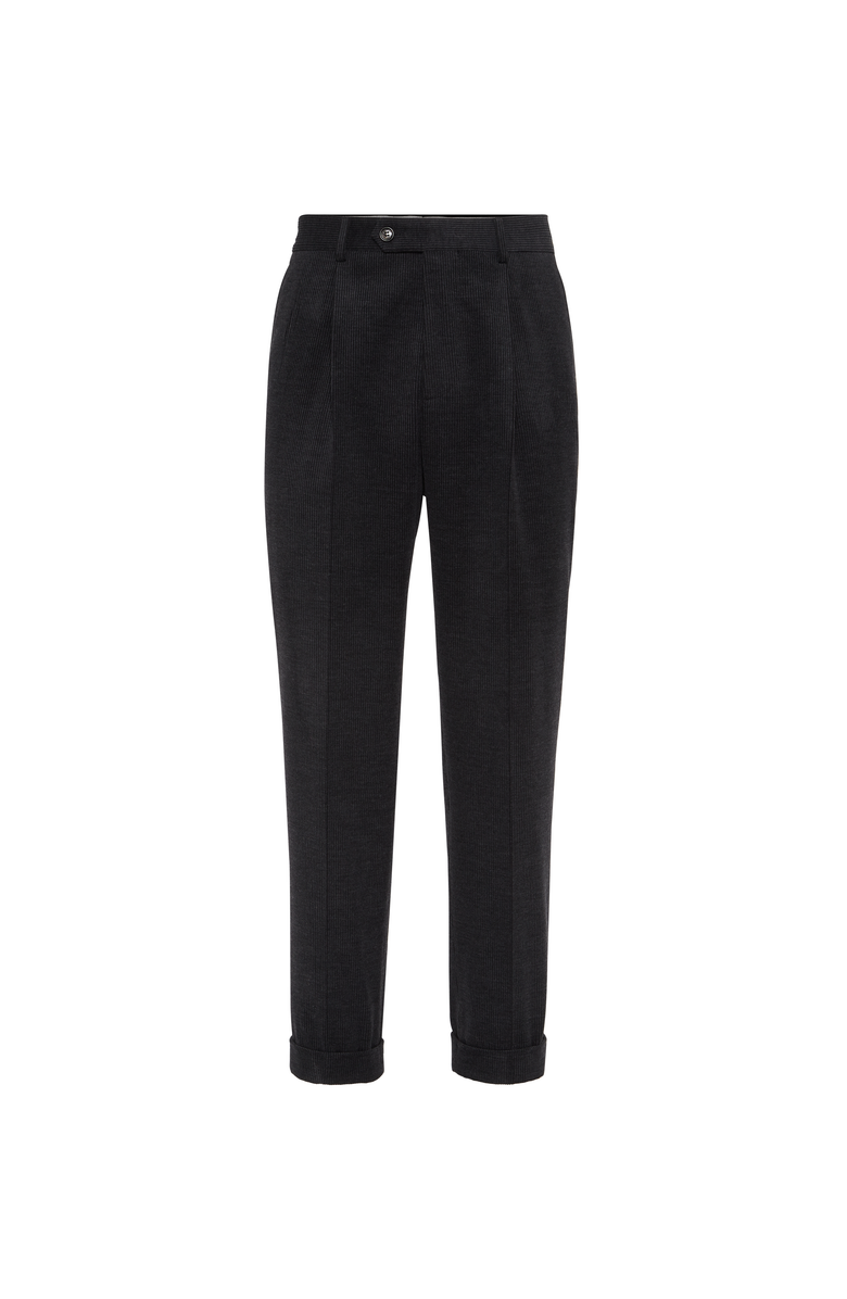 Brunello Cucinelli Corduroy trousers, Main, color, Charcoal