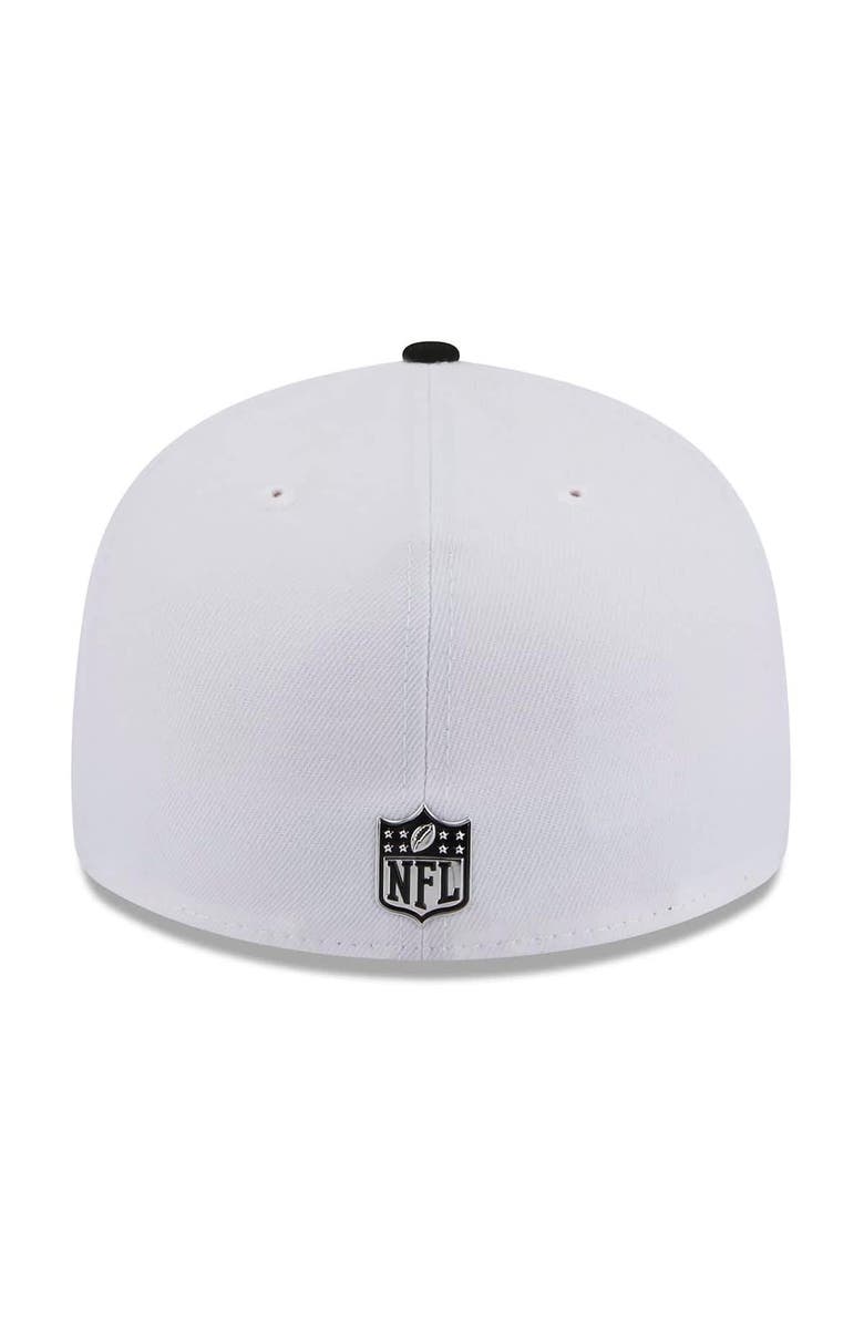New Era Men's New Era  White/Black Baltimore Ravens 2026 NFL Draft Pre-Curved 59FIFTY Fitted Hat, Alternate, color, White