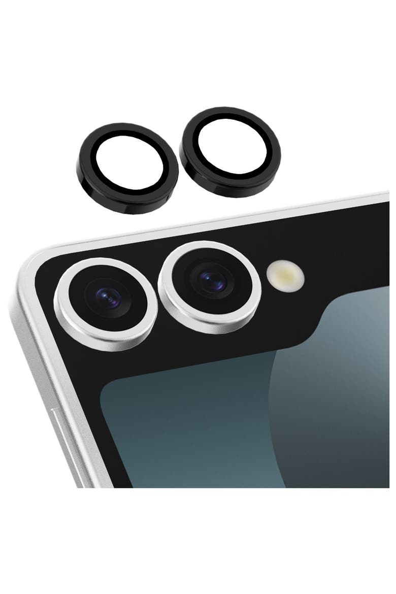- Hybrid Lens Camera Lens Screen Protector for Samsung Galaxy Z Flip7 - Black, Alternate, color, Black