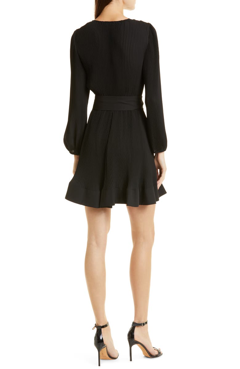 Milly Liv Long Sleeve Pleated Dress, Alternate, color,