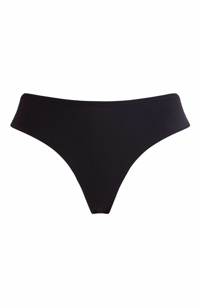 Vilebrequin Women's Solid Midi Brief Bikini Bottom, Alternate, color, Noir