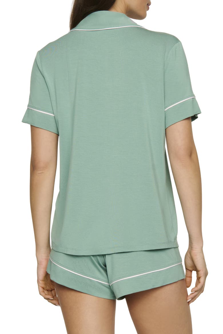 Gisele Relaxed Short Pajamas, Alternate, color, SEAGRASS/ WHITE