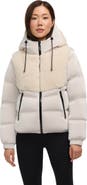 Pajar Nephele Mixed Media Short Puffer with Fixed Hood