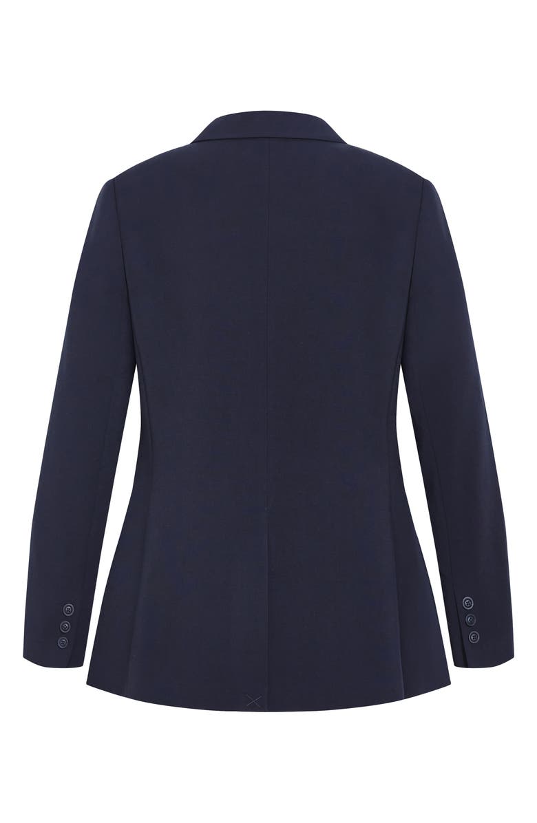 City Chic Tori Blazer, Alternate, color, Navy
