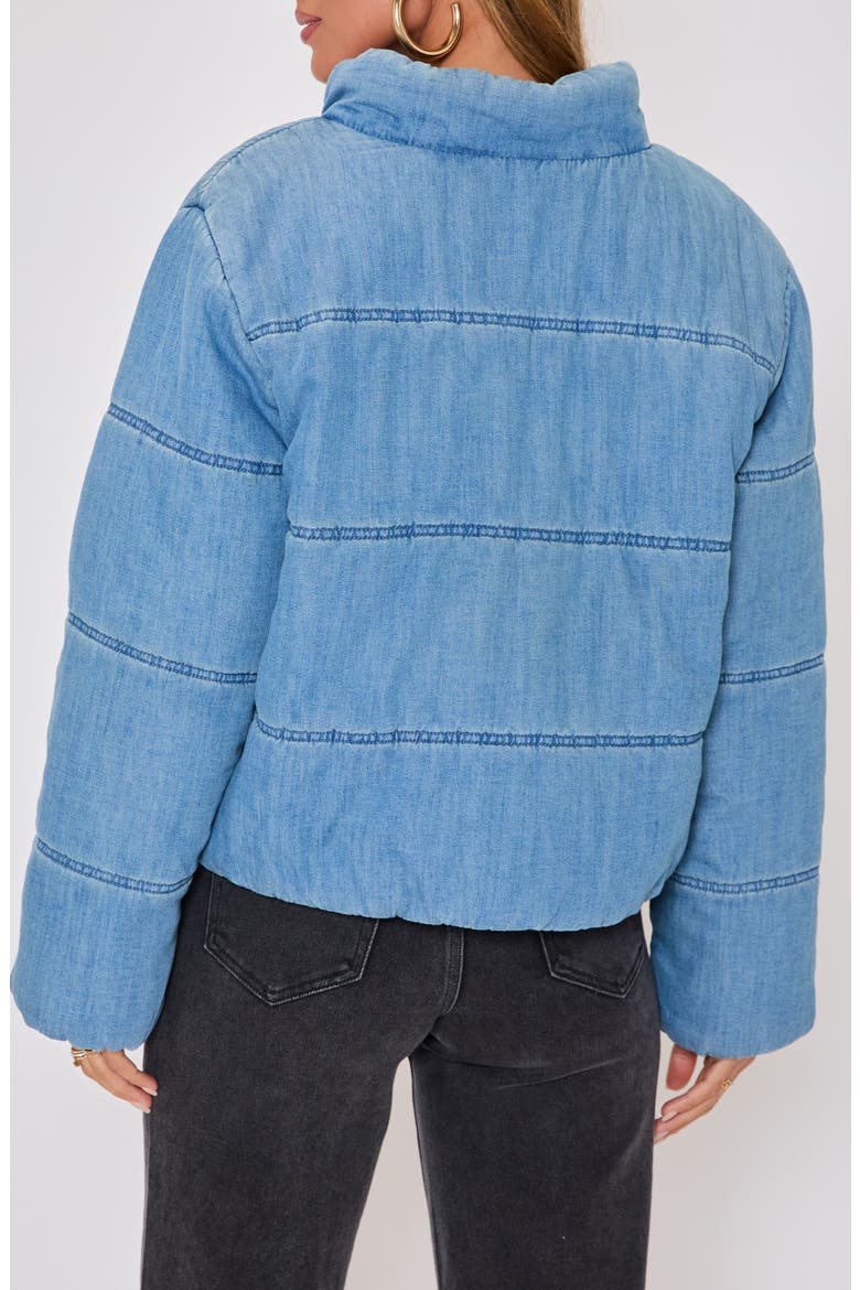 Chill Out Denim Quilted Puffer Jacket, Alternate, color, DENIM