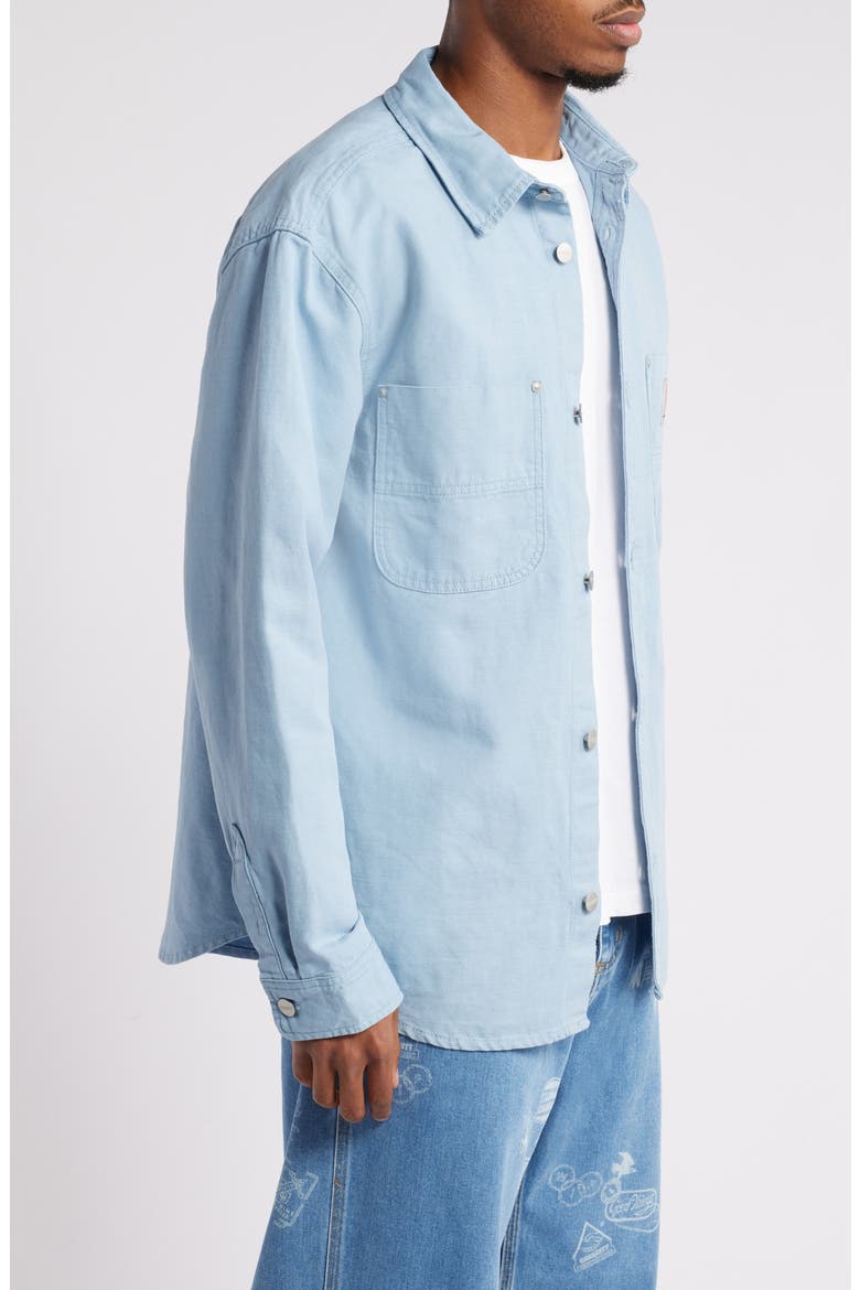 Walter Canvas Shirt Jacket, Alternate, color, MISTY SKY RINSED