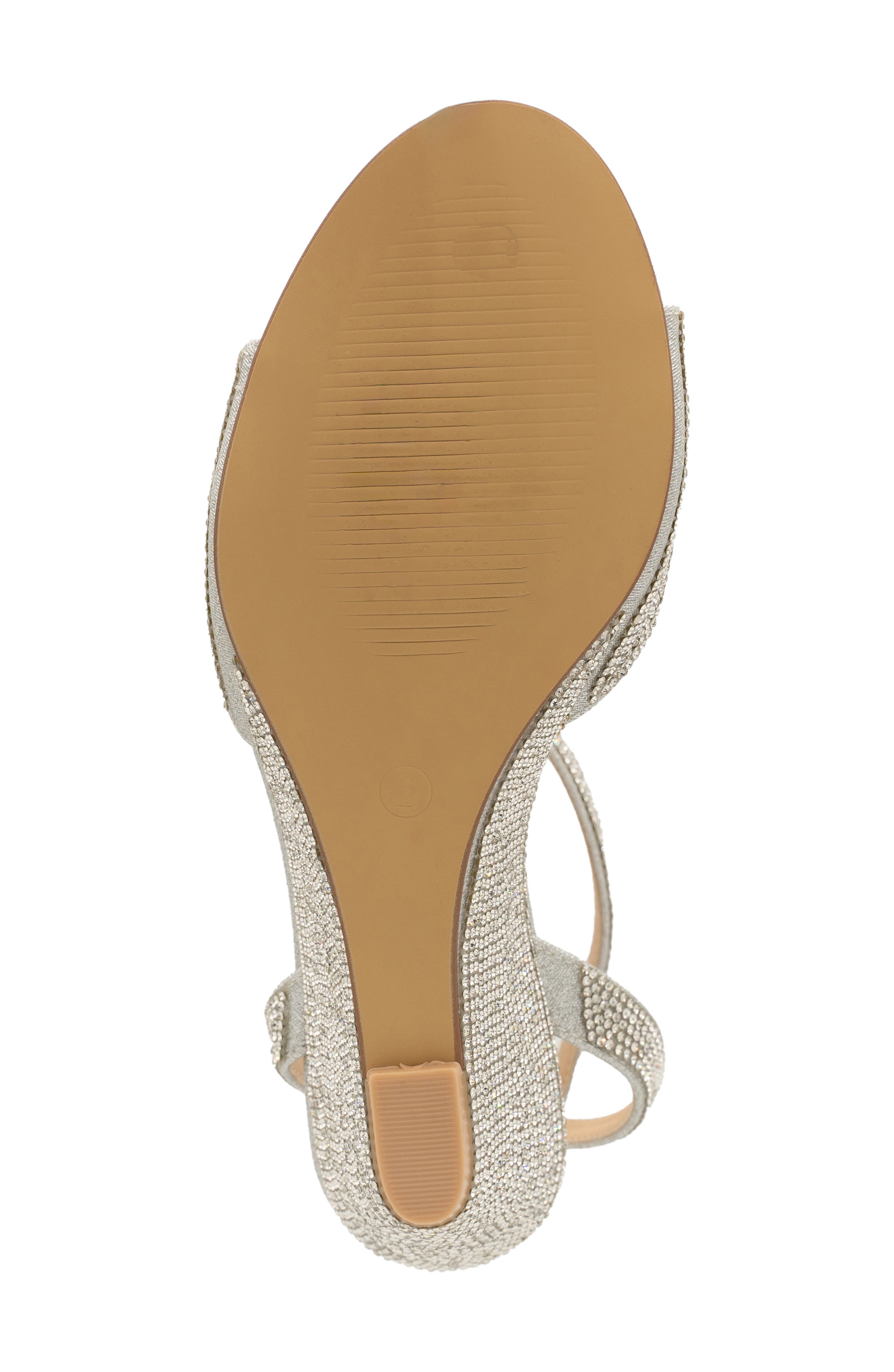 Touch Ups Moxie Ankle Strap Wedge Sandal, Alternate, color, Silver