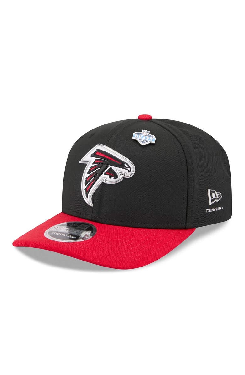 New Era Men's New Era Black/Red Atlanta Falcons 2026 NFL Draft 9SEVENTY Adjustable Hat, Main, color, Black