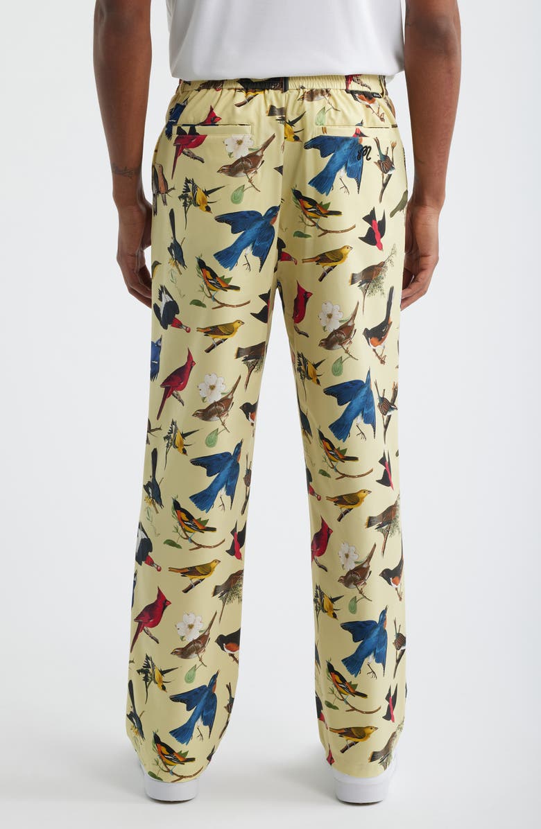 Malbon Golf Birds of Georgia Print Magnolia Performance Pants, Alternate, color, Bird Print