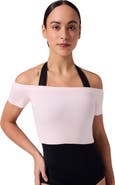 CAPEZIO Ribbed Knit Cropped Sweater