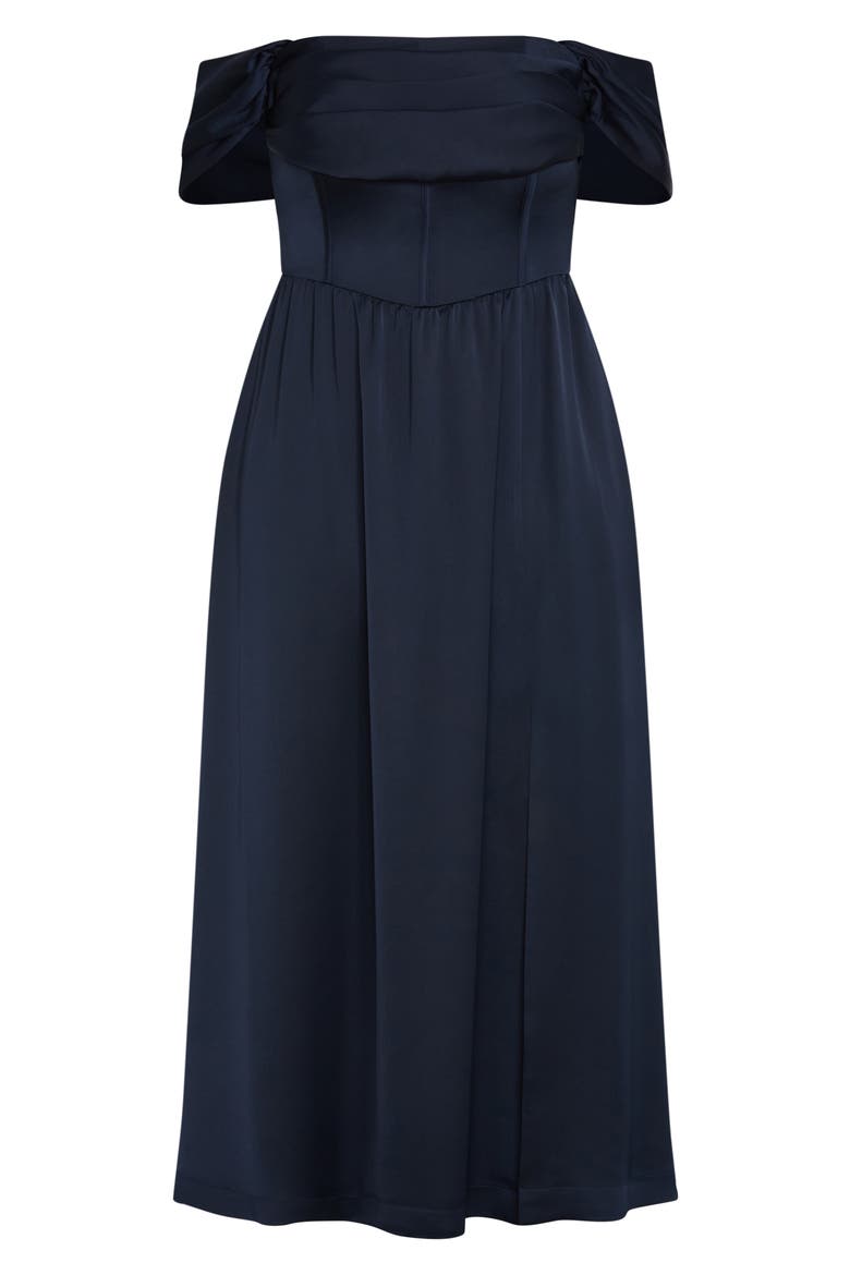 Angel Love Corset Maxi Dress, Alternate, color, NAVY