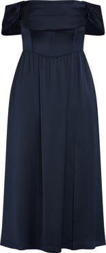 City Chic Angel Love Corset Maxi Dress