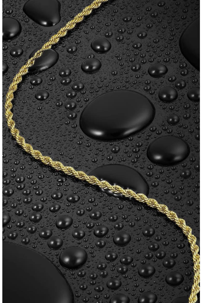 Men's Rope Chain Necklace, Alternate, color, GOLD