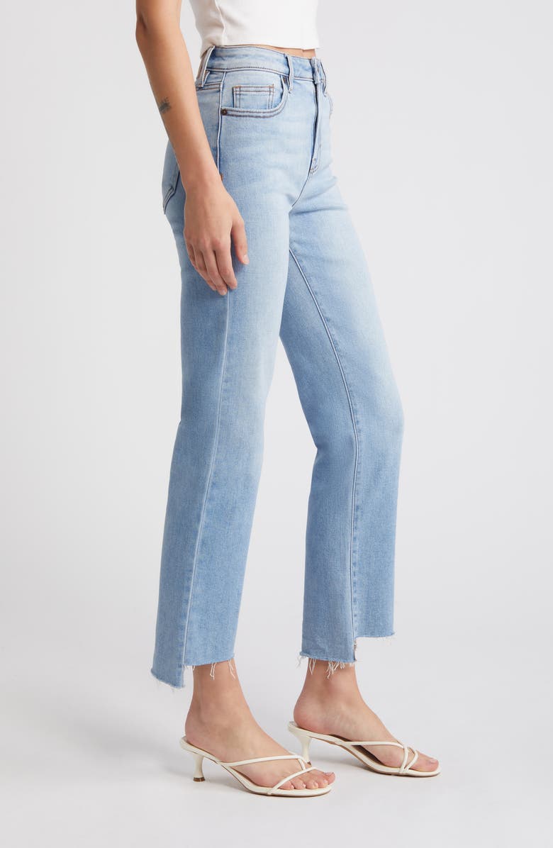 HIDDEN JEANS Raw Hem Straight Leg Jeans, Alternate, color,