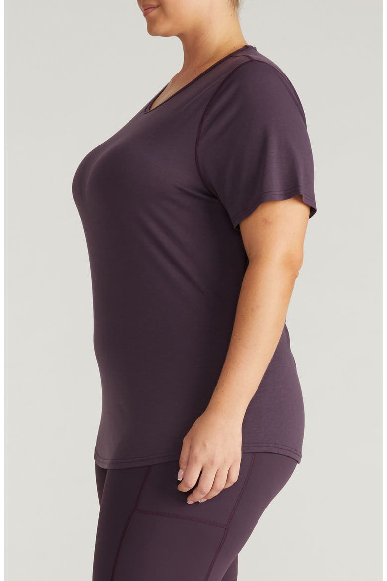Mia Movement Short Sleeve T-Shirt, Alternate, color, PURPLE JEWEL