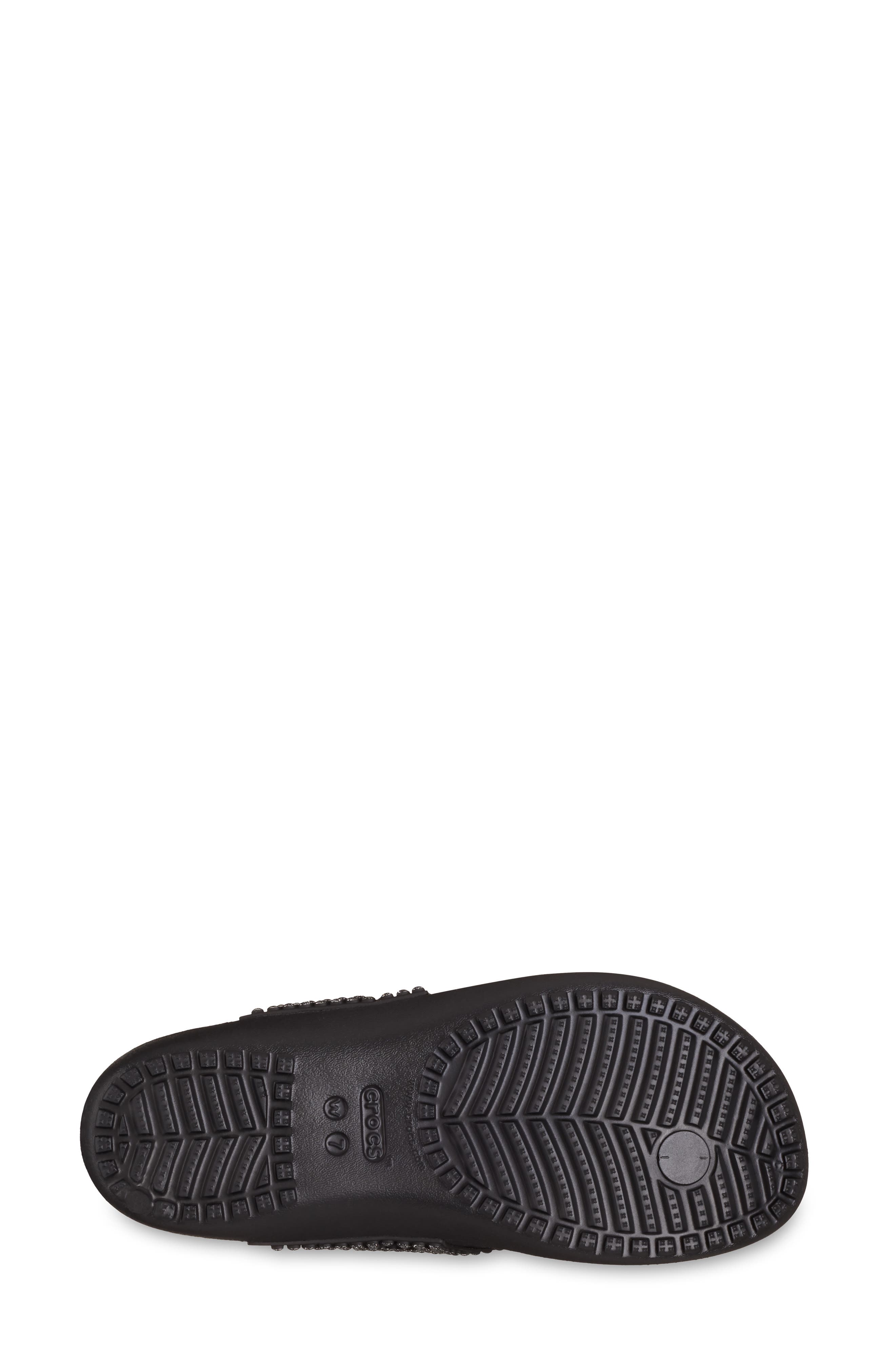 CROCS Kadee II Rhinestone Flip Flop Sandal, Alternate, color, Black