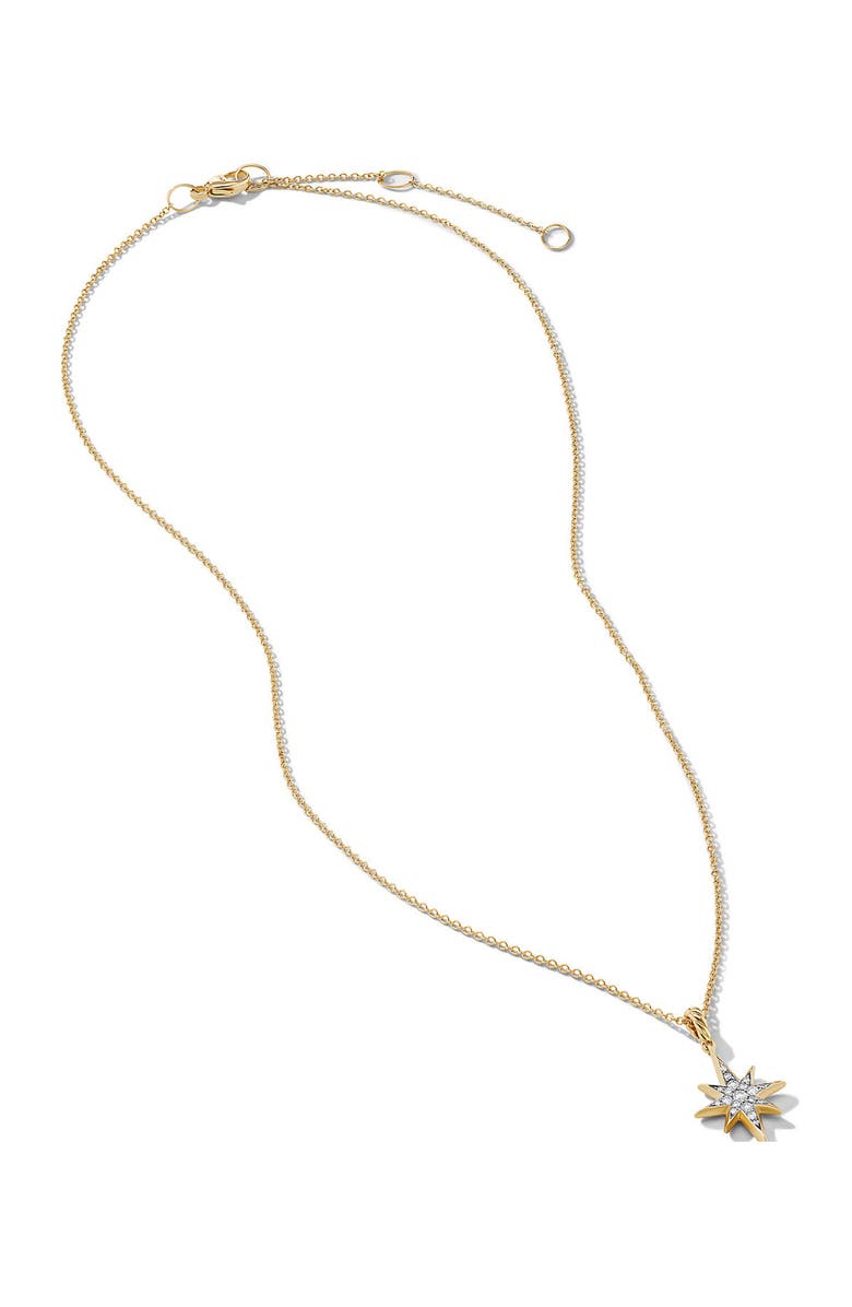 David Yurman Cable Collectibles<sup>®</sup> Northstar Diamond Pendant Necklace, Alternate, color,