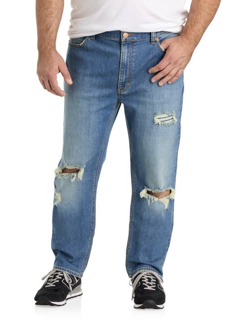 TRUE NATION BY DXL TRUE NATION BY DXL BIG & TALL RIPPED TAPERED-FIT JEANS