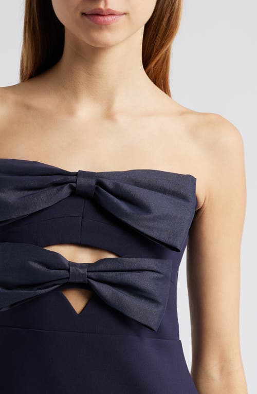 Likely Bea Strapless Gown In Navy